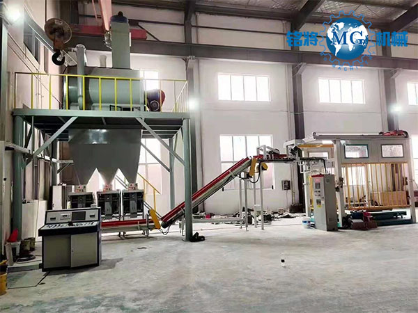 江蘇張家港輕質(zhì)石膏砂漿自動化生產(chǎn)線安裝收尾！馬上準(zhǔn)備試機(jī)啦！